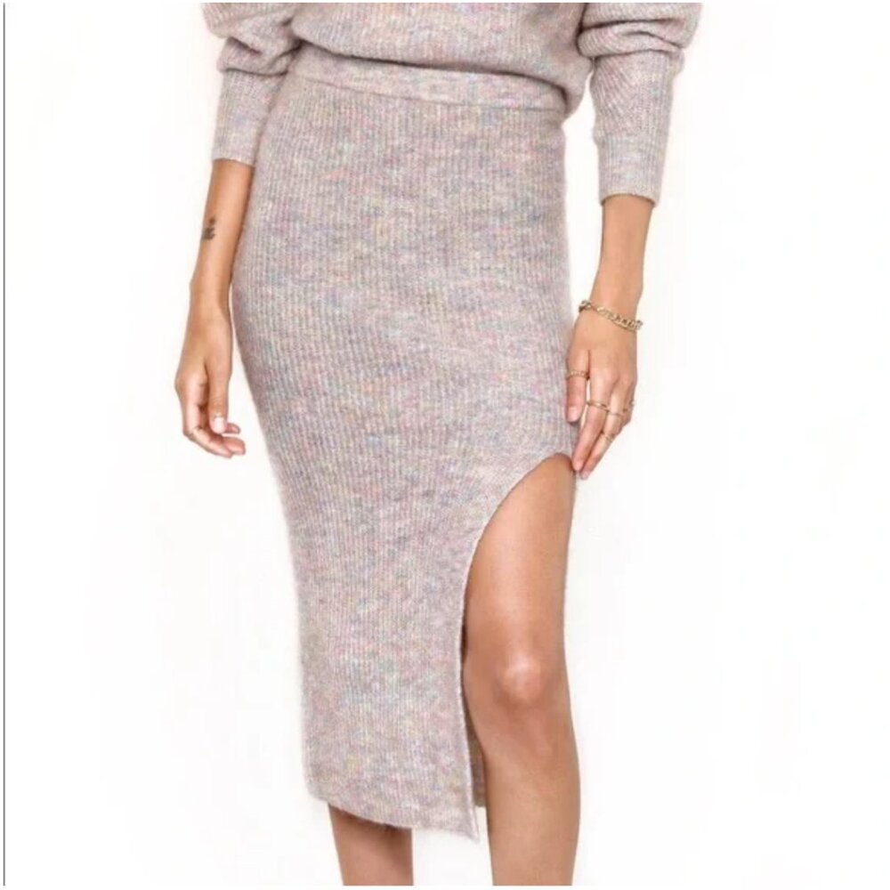 Heartloom knit midi skirt